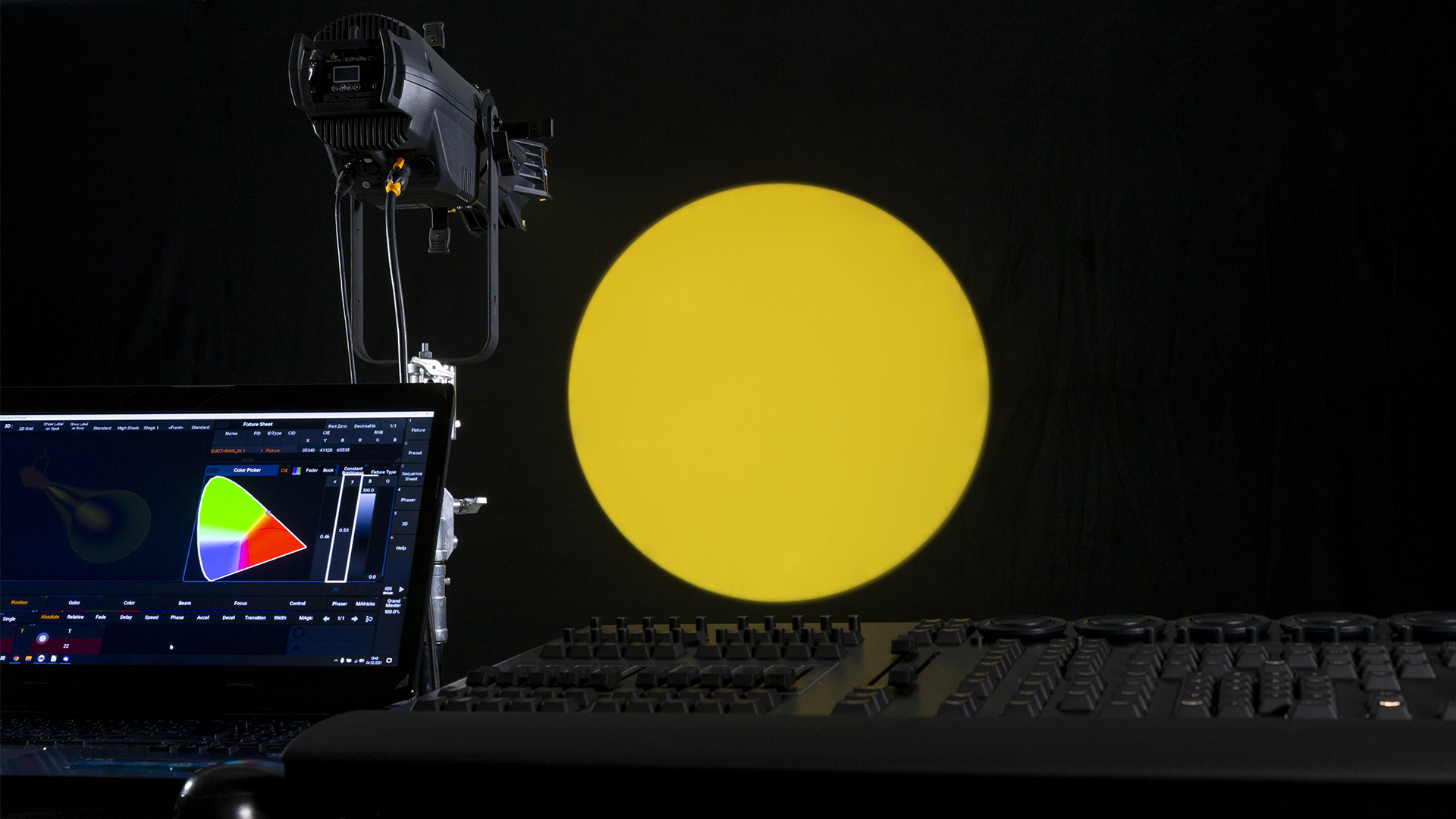 RAW and xy control for Prolights EclProfile CT+